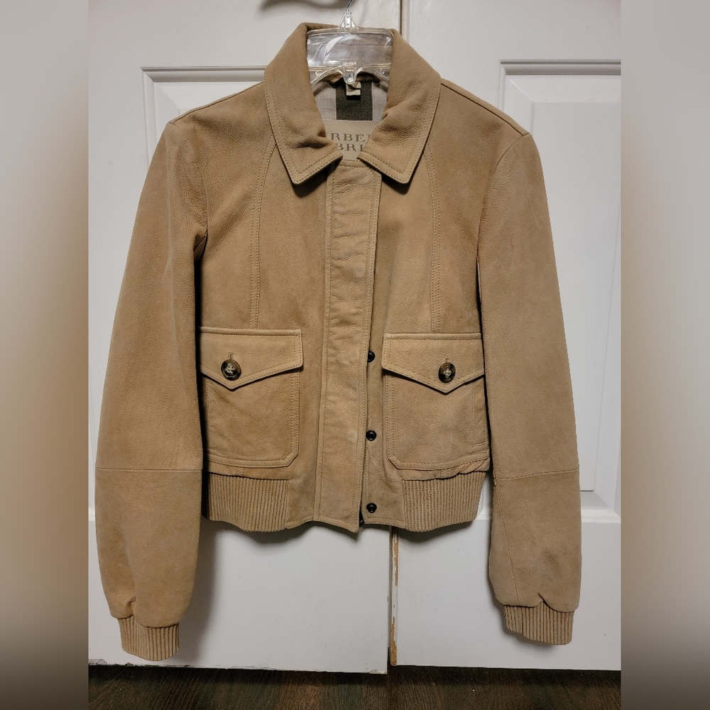 Burberry brit  genuine leather jacket